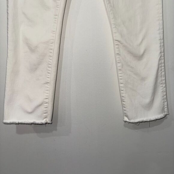 Mother The Rascal Crop Fray In Cream Puffs 28 - Picture 5 of 12